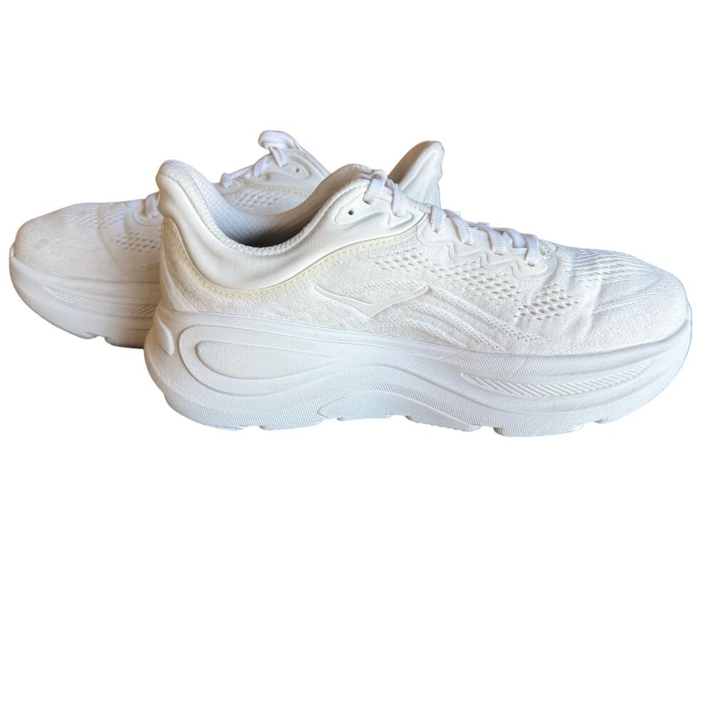 HOKA Women's Bondi 9 White Running Shoes Max Cushion Walking Sneakers - 8.5 EE - Picture 6 of 12